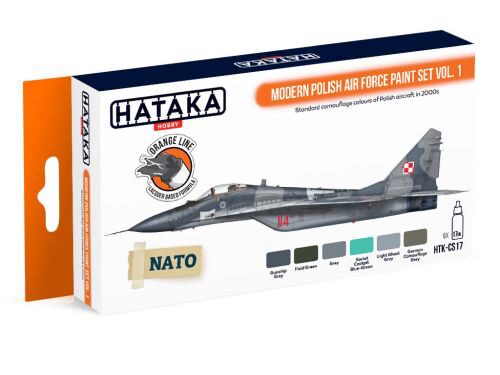 Hataka CS17 Acryl Farbset 6 pcs) Modern Polish Air Force paint set vol. 1