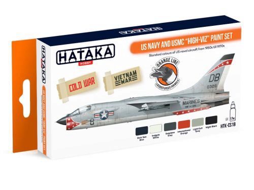 Hataka CS18 Acryl Farbset 6 pcs) US Navy and USMC high-viz paint set