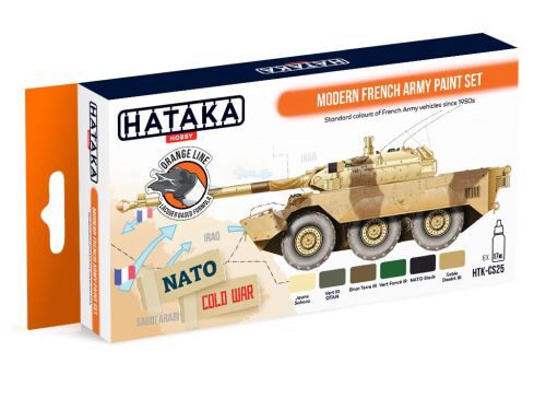Hataka CS25 Acryl Farbset 6 pcs) Modern French Army paint set