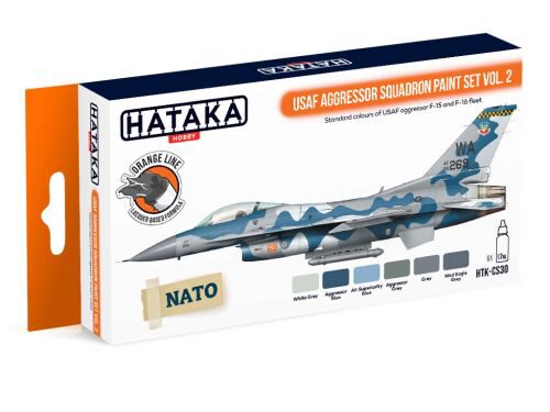 Hataka CS30 Acryl Farbset 6 pcs) USAF Aggressor Squadron paint set vol. 2