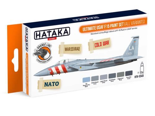 Hataka CS43 Acryl Farbset 6 pcs) Ultimate USAF F15 paint set (all variants)
