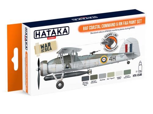 Hataka CS49 Acryl Farbset 6 pcs) RAF Coastal Command & RN FAA paint set