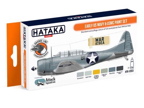 Hataka CS53 Acryl Farbset 6 pcs) Early US Navy & USMC paint set