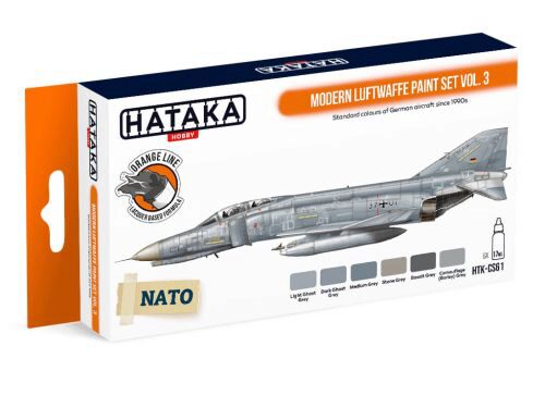 Hataka CS61 Acryl Farbset 6 pcs) Modern Luftwaffe paint set vol. 3