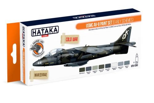 Hataka CS63 Acryl Farbset 8 pcs) USMC AV-8 paint set (early schemes)