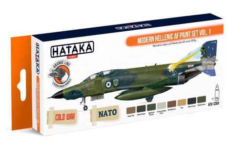 Hataka CS68 Acryl Farbset 8 pcs) Modern Hellenic AF Paint Set Vol. 1