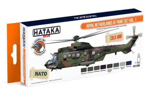 Hataka CS80 Acryl Farbset 8 pcs) Royal Netherlands AF paint set vol. 1