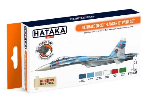 Hataka CS83 Acryl Farbset 6 pcs) Ultimate Su-33 Flanker-D paint set
