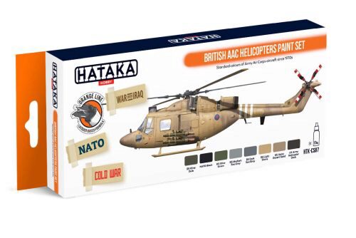 Hataka CS87 Acryl Farbset 8 pcs) British AAC Helicopters paint set
