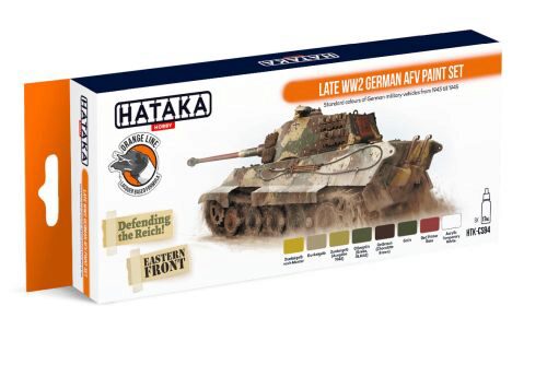 Hataka CS94 Acryl Farbset 8 pcs) Late WW2 German AFV paint set
