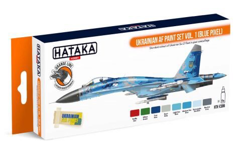 Hataka CS96 Acryl Farbset 8 pcs) Ukrainian AF paint set vol. 1 (Blue Pixel)
