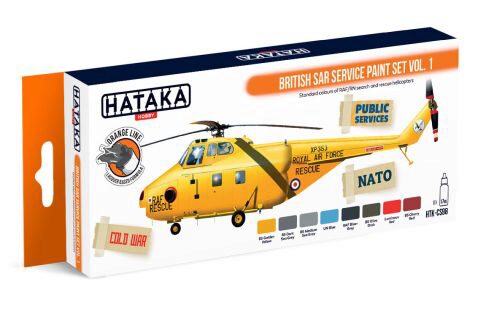 Hataka CS98 Acryl Farbset 8 pcs) British SAR Service paint set vol. 1