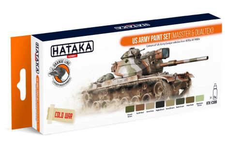 Hataka CS99 Acryl Farbset 8 pcs) US Army paint set (MASSTER & DUALTEX)