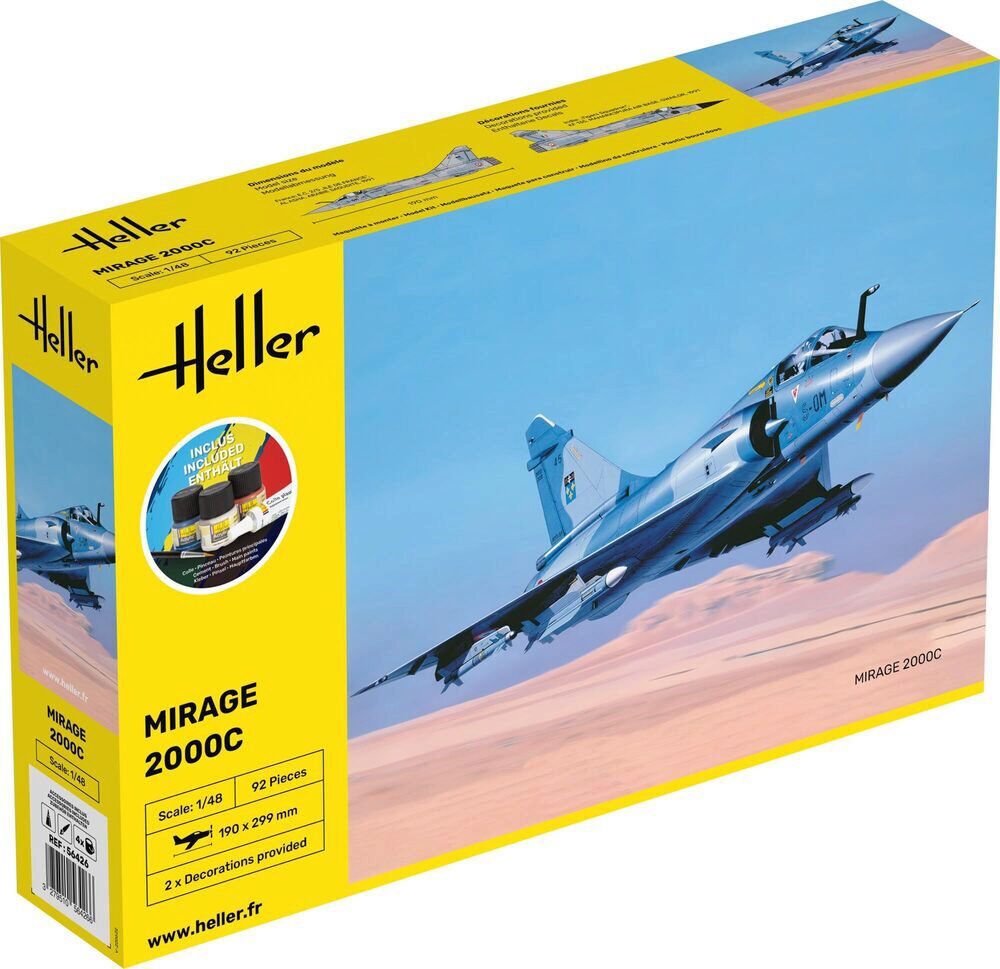 Heller 56426 STARTER KIT Mirage 2000 C