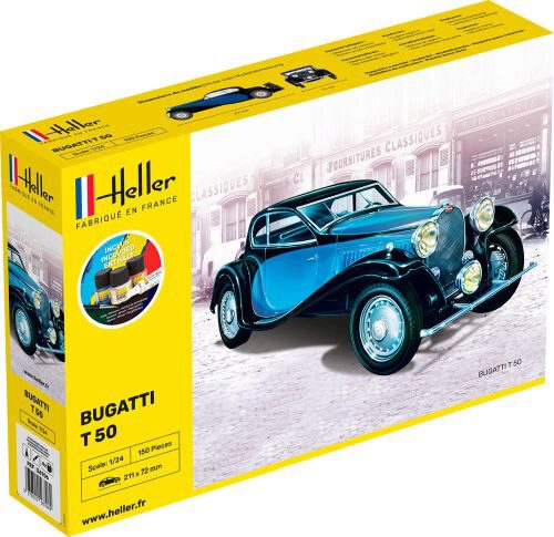 Heller 56706 STARTER KIT Bugatti T 50