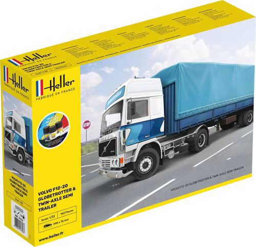 Heller 57703 STARTER KIT F12-20 Globetrotter & Twin-Axle Semi trailer
