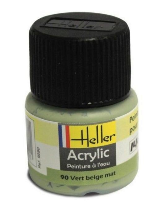 Heller 090 Peinture Acrylic 090 vert beige mat