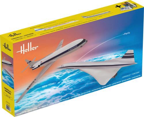 Heller 50333 Caravelle + Concorde