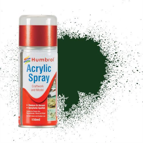 Humbrol AD6003 Acryl-Spray Braunschweiger-Grün matt 150 ml