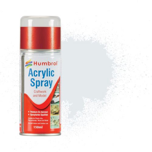 Humbrol AD6191 Acryl-Spray  191 - Chromsilber metallic, 150 ml