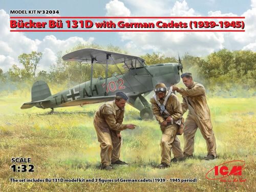 ICM 32034 Bücker Bü 131D w.German Cadets(1939-45) Limited