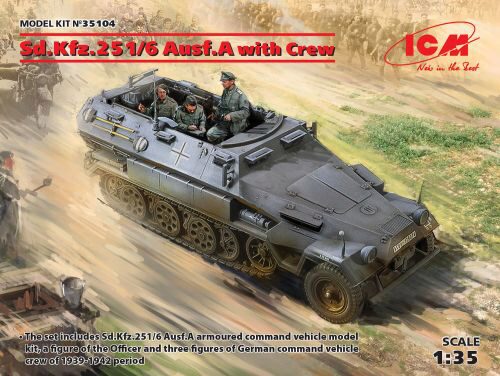ICM 35104 Sd.Kfz.251/6 Ausf.A with Crew, Limited
