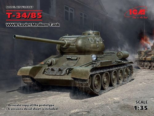 ICM 35367 T-34-85, WWII Soviet Medium Tank