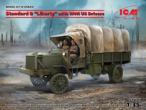 ICM 35653 Standard B Liberty with WWI US Drivers