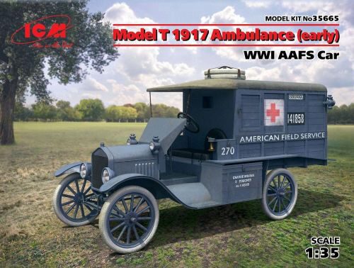ICM 35665 Model T 1917 Ambulance(early)WWI AAFScar