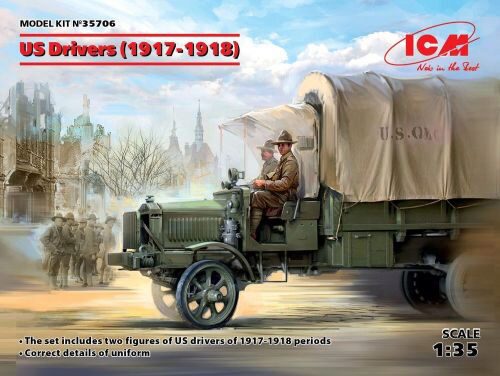 ICM 35706 US Drivers(1917-1918)(2 figures)
