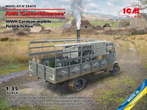 ICM 35415 AHN Gulaschkanone, WWII German mobile field kitchen