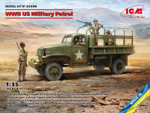 ICM 35599 WWII US Military Patrol (G7107 with MG M1919A4)
