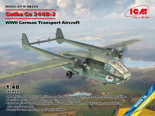 ICM 48224 Gotha Go 244B-2, WWII German Transport Aircraft
