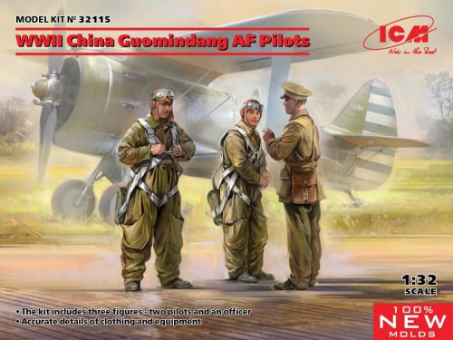 ICM 32115 WWII China Guomindang AF Pilots (100% new molds)