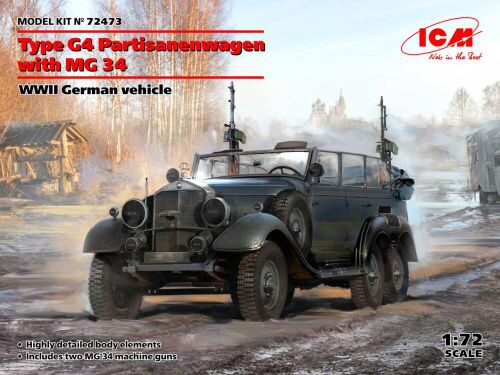 ICM 72473 Type G4 Partisanenwagen with MG 34, WWII German vehicle