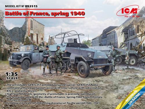 ICM DS3515 Battle of France, spring 1940. German combat vehicles