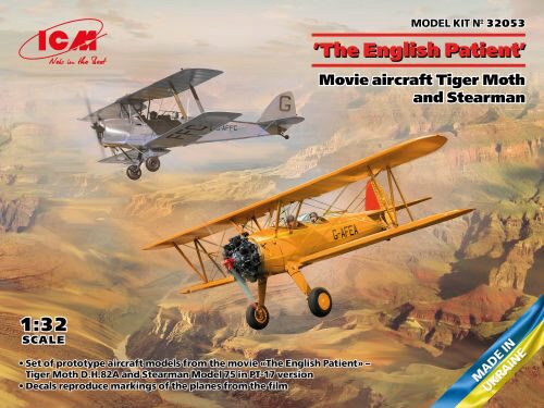 ICM 32053 The English Patient Movie aircraft Tiger Moth and Stearman
