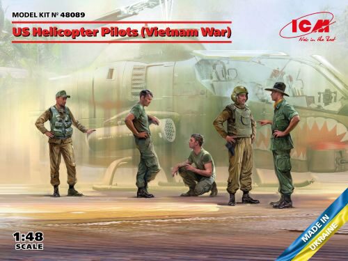 ICM 48089 US Helicopter Pilots (Vietnam War)(100% new molds)