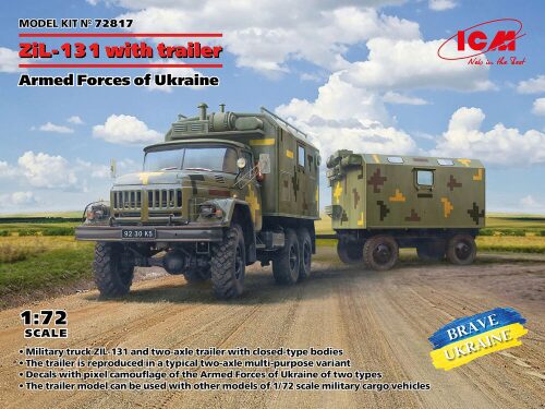 ICM 72817 ZiL-131, Truck with trailer Armed Forces of Ukraine