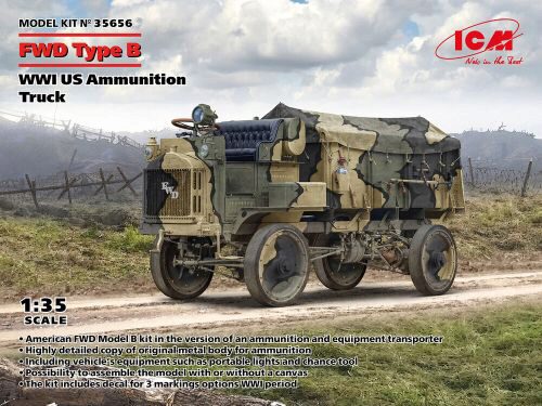 ICM 35656 FWD Type B, WWI US Ammunition Truck