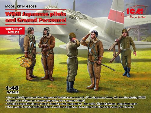ICM 48053 Japanese pilots and Ground Personnel WWII (100% new molds)