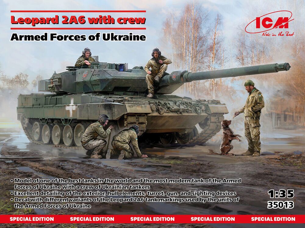 ICM 35013 Leopard 2A6 of the Armed Forces of Ukraine with crew