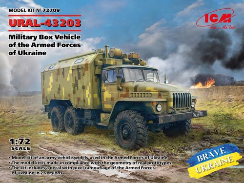 ICM 72709 URAL-43203, Military Box Vehicle of the Armed Forces of Ukraine