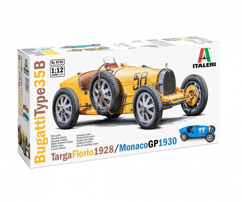 Italeri 4716 1:12 Bugatti Type 35B T.F1929/Mon.1930