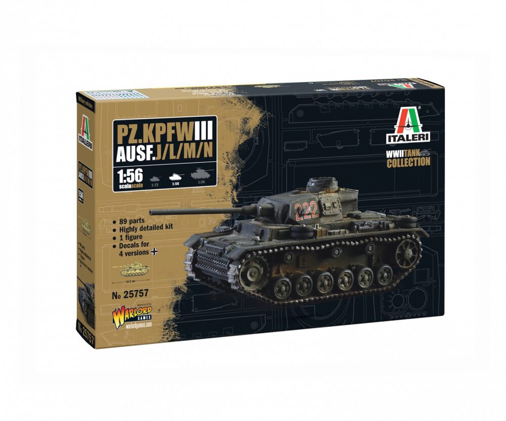 Italeri 25757 Pz.Kpfw. III Ausf. J/L/M/N