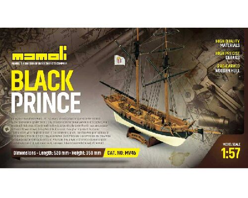Mamoli 21746 Black Prince Bausatz 1:57