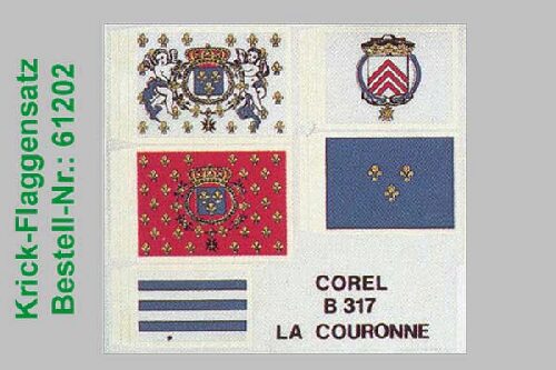 Krick 61202 Flaggensatz La Couronne