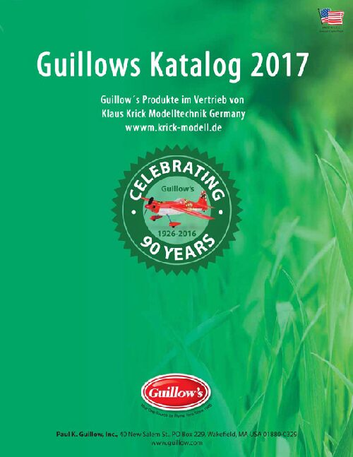 Guillows 92223 Guillow's Katalog