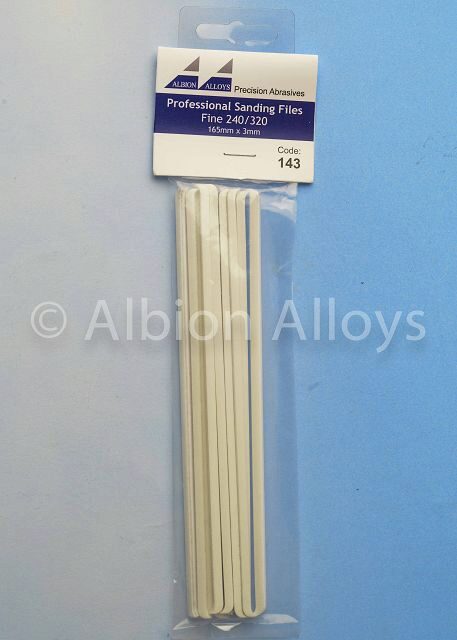 ALLBION ALLOY AA143 Profi-Sandpapierfeile 3x165 mm fein (VE12)