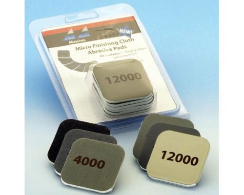 ALLBION ALLOY AA2000 Mikro-Schleifleinen Pad 6-fach sortiert 50x50 mm